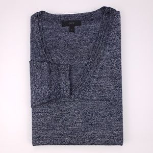 J Crew Medium Womens Sweater Merino Linen E9434 Bl